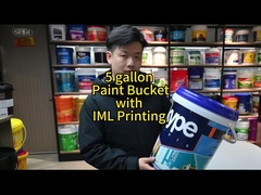 دلو بلاستيكي مستدير سمك 70 مل لتحقيق التعبئة الدائمة والأمن