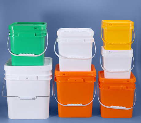 PP Square Plastic Repository IML / النقل الحراري / طباعة الشاشة بمقبض