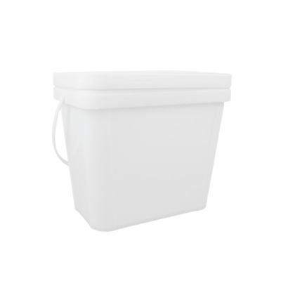 دلو بلاستيكي مربع لطلاء 100٪ مواد خام مربعة