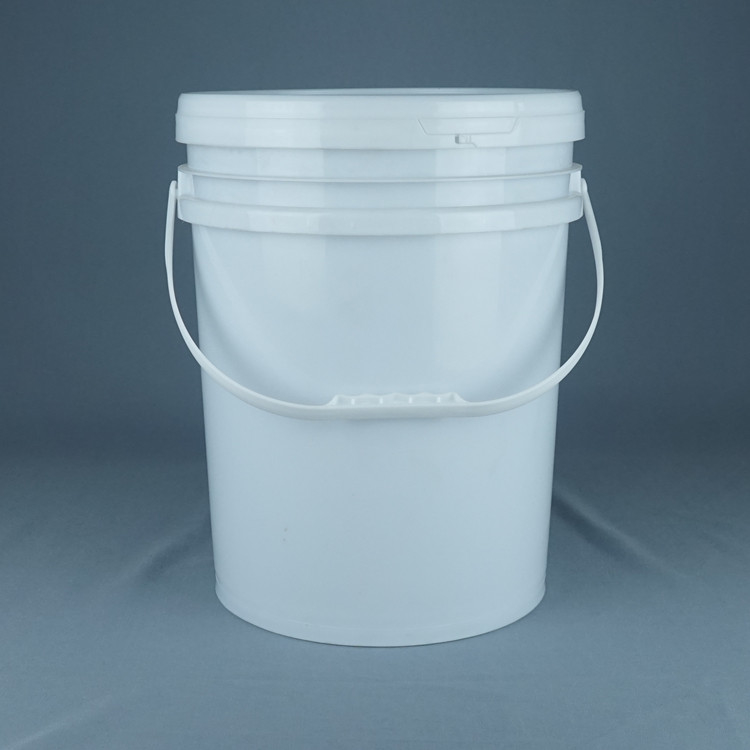 الدلو الكيميائي PP/HDPE مغطاة بيضاء مدرجة للطباعة الشاشة IML لنقل الحرارة