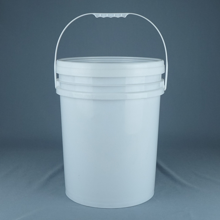 الدلو الكيميائي PP/HDPE مغطاة بيضاء مدرجة للطباعة الشاشة IML لنقل الحرارة