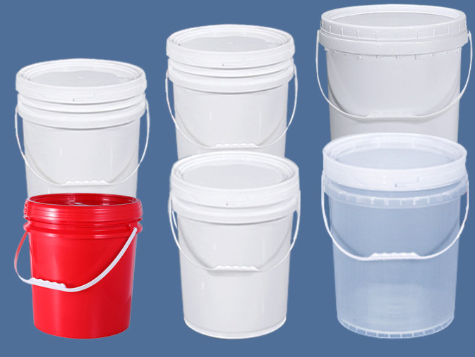مخزن مادة التشحيم الصناعية البيضاء الثقيلة سعة 20L دلو PP / HDPE مع ميزة