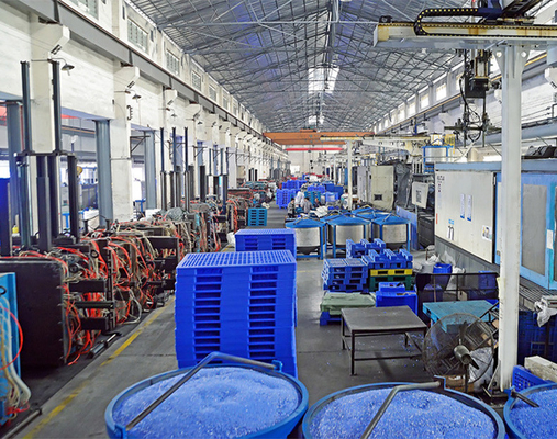 Hdpe 9 Feet Nestable Plastic Pallet 4 طريقة دخول وجه واحد