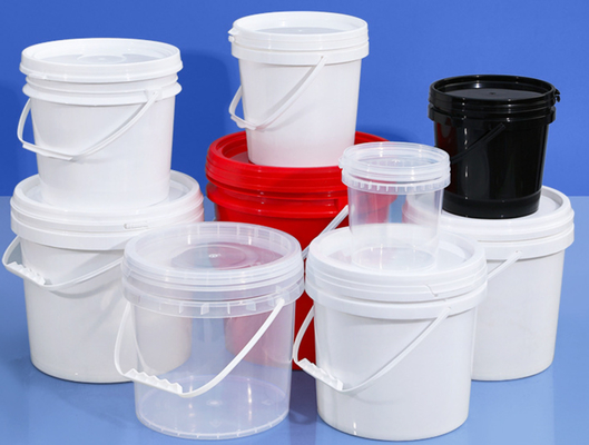 دلو بلاستيكي قابلة للتراص مع عقدة خالية من BPA