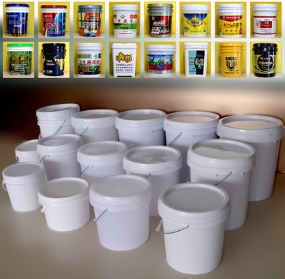 دلو زيت صناعي أبيض مربع / مستطيل / مستطيل 20L سعة حاوية زيت PP / HDPE