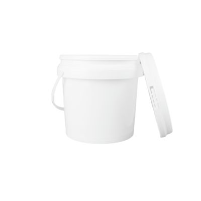 دلو بلاستيكي دائري معتمد من إدارة الغذاء والدواء لتخزين وتعبئة المواد الغذائية