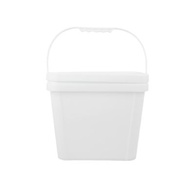 دلو بلاستيكي مربع لطلاء 100٪ مواد خام مربعة