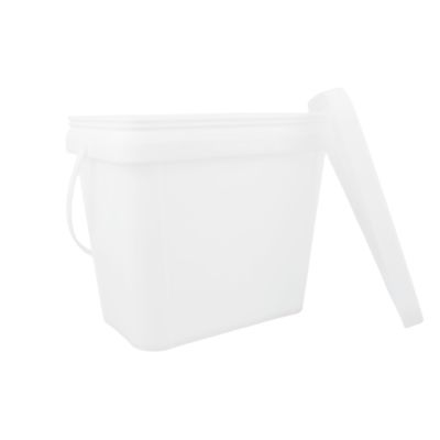 دلو بلاستيكي مربع لطلاء 100٪ مواد خام مربعة