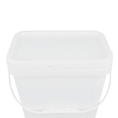 دلو بلاستيكي مربع لطلاء 100٪ مواد خام مربعة