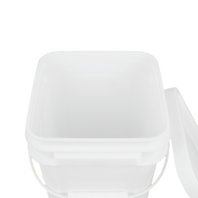 وعاء بلاستيكي مربع من طراز الغذاء أبيض أو آخر لحلول تخزين عملية