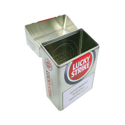 حاوية صفيح معدنية بشعار مطبوع بأربعة ألوان مخصصة للعلامة التجارية والتعبئة والتغليف