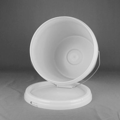 مادة PP بيضاء مستديرة 10 لتر دهان دهان 10 لتر سطل مع غطاء