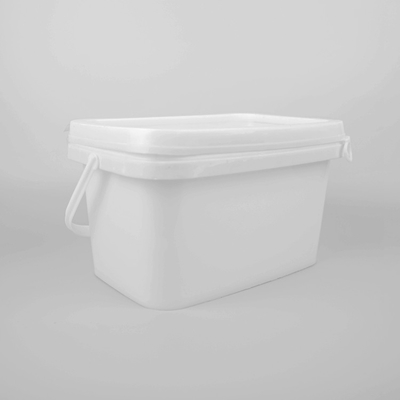 5L تخزين الطعام مربع البلاستيك دلو IML تصميم الاستخدام المنزلي