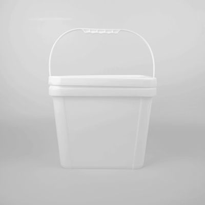 شهادة ISO9001 1.5 جالون 6 لتر دلو بلاستيك مربع للمأكولات البحرية